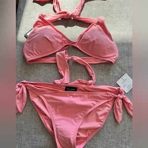 NWT Pink Kate Spade Halter Bikini Two Piece Set Small